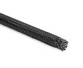 HellermannTyton Expandable Braided Polyester Black Cable Sleeve, 20mm Diameter, 100m Length, HEGPX20 Series, Reel of 100 meter