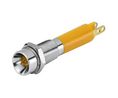 17-03 Series IndicatorYellow Panel Mount Indicator, Plug-In Termination24 V ac/dc, IP65, IP406 mm