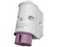 16A, 1955 IP44 White Wall 2 Straight Industrial Power Connector No, 25 V, Vit, 2P, Väggfästen, , IP44, 25V