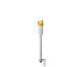 Patlite LR5 Series Amber Signal Tower, 1 Lights, 24 V dc, Pole Mount