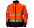 Alna Orange Unisex Hi Vis Softshell Jacket, XL