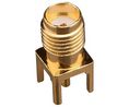 RF Connector, SMA, Zinc Alloy, Socket, Straight, 50Ohm
