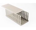 Betaduct 1045 Grey Slotted Panel Trunking - Open Slot, W50 mm x D50mm, L2m, PVC, 50, 2m, Grå