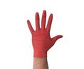 Red Powder-Free Nitrile Disposable Gloves, Size XL, 100 per Pack, Pack of 100 pieces