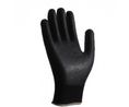 Black Polyester General Purpose Gloves, Size 9, Large, Polyurethane Coating, Pack of 12 pieces