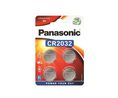 Panasonic CR2032 Button Battery, 3V, 20mm Diameter, Pack of 4 pieces