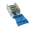 nVent ERIFLEX Distribution Block, 4 Way, 10 → 25mm², 100A, 500 V, Blue