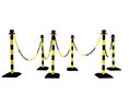 Viso Black & Yellow Plastic Chain Barrier, 10m