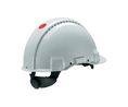 3M White Hard Hat, AdjustableVentilated