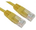 4m Cat5e, Yellow RJ45 to Male RJ45 Male, UTP Unshielded, Terminated PVC Sheath