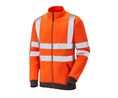 Leo Workwear Orange Unisex Hi Vis Fleece, L