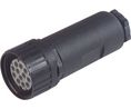 Cable Connector, Socket, 12 Contacts, 5A, 60VAC/VDC, IP65