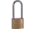 Long Shackle Padlock, Brass, 40mm