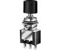 Pushbutton Switch OFF-(ON) Black