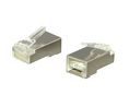 Modular Connector, Straight, Plug, RJ45, Ports - 1, Pack of 100 pieces