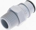 Colder Products Hose Connector, Straight Threaded Coupling, NPT 3/8in, 4.2 bar