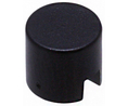 Tastenkappe Rund 6mm Schwarz B3F, B3FS & B3W Schalter mit angehobenem Stößel
