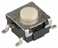 Kurzhubtaster 50 mA 3 ... 24 VDC Tastend 1 Schliesser 1.57N SMT B3S