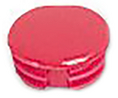 Cap Round 7.2mm Red Polyamide Classic Collet Knobs