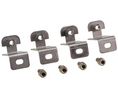 Wall mounting lug set 58mm Stainless Steel Grey, 4 ST