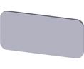 Label, 12.5 mm Rectangular Silver 3SU1 Series Pushbuttons & Indicator Lights, Pack of 10 pieces