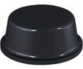 Rubber Feet, Cylindrical, 10x10x4mm, 65 Shore A, Black