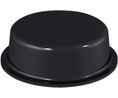 Rubber Feet, Cylindrical, 20x20x6.2mm, 65 Shore A, Black