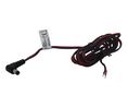 DC-Anschlusskabel, 2.1x5.5x9.5mm Stecker - Offene Enden, Abgewinkelt, 2m, Schwarz/rot