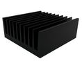 Heat Sink Black Anodised 1.7W/°C 100x100x40mm