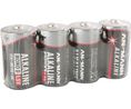Piles primaires, Alcaline, D, 1.5V, RED, Lot de 4 pièces