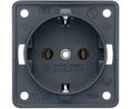 Wall Outlet INTEGRO 1x DE Type F (CEE 7/3) Socket Flush Mount 16A 250V Anthracite