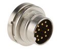 binder Circular Connector, 12 Contacts, Panel Mount, M16 Connector, Socket, Male, IP40, 680 Series