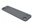 Wall Bracket Set 130mm Aluminium Grey