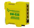 Industrial PoE Switch, Unmanaged, 1Gbps, 90W, RJ45 Ports 5, PoE Ports 4