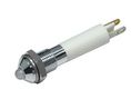 LED Indicator, White, 410mcd, 24V, 6mm, IP67