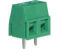 Wire-To-Board Terminal Block, THT, 5mm Pitch, Right Angle, Screw, Rising Clamp, 2 Poles