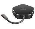 Dockningsstation, USB-C-kontakt, Bussdriven, 60W, Portar totalt 4