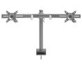 VESA Arm, Clamp / Grommet, 15kg, 28" (71 cm), Supported Displays - 2, Silver