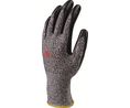 Protective Gloves, ECONOCUT Fibres / Nitrile, Glove Size Large, Black / Grey