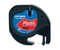 Label Tape, D1, Plastic, 12mm x 4m, Red