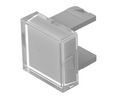 Cache pour diffuseur d'interrupteur Carré Blanc Plastique Série EAO 01