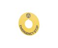 Legend Plate 60mm Emergency Stop Round Yellow EAO 46 Series