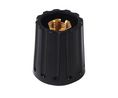 Classic Collet Knob 6.35mm Black Plastic Without Indication Line
