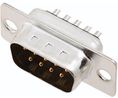 D-Sub Connector, Plug, DE-9, Solder Cup, Pack of 5 pieces