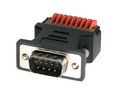 D-Sub-Adapter, Klemmenblock - D-Sub-Stecker, 9-polig