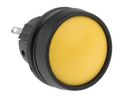 Pushbutton Switch Momentary Function 1CO Panel Mount Yellow