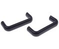 Matt Black Plastic Handle 40.5 mm Height, 20mm Width, 107mm Length, Pack of 2 pieces