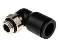 Legris LF3000 Series Elbow Threaded Adaptor, G 1/4 Male to Push In 12 mm, Threaded-to-Tube Connection Style