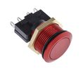Pushbutton Switch Momentary Function 1CO Panel Mount Red