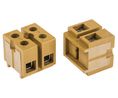 Terminal Strip, Brown, 41A, 690V, Poles - 4, Pack of 5 pieces